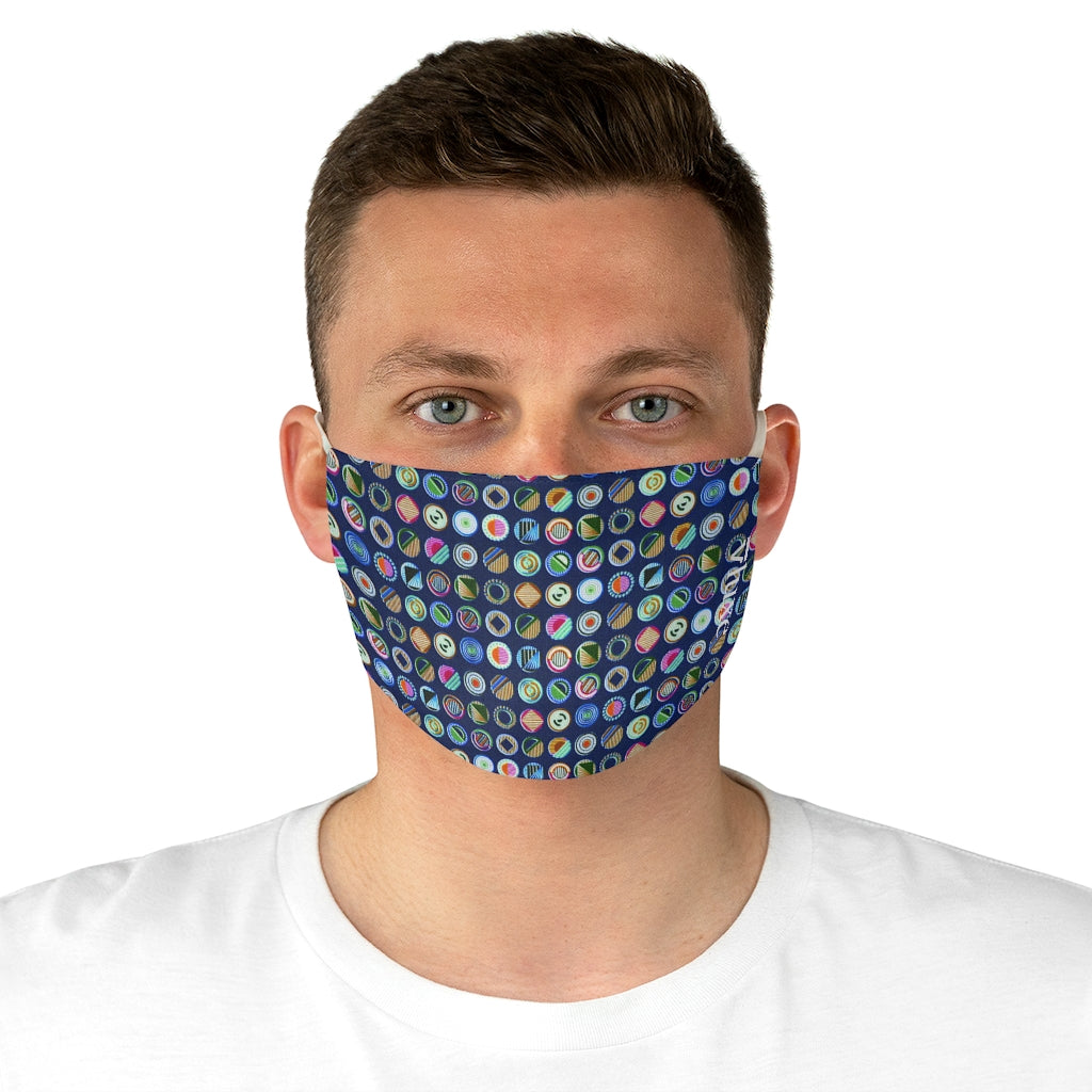 Buttons Fabric Double Layer Face Mask from Vluxe by Lucky Nahum