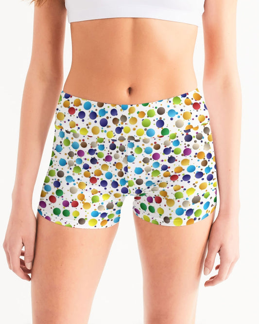 Happiness Women's Mid-Rise Yoga Shorts