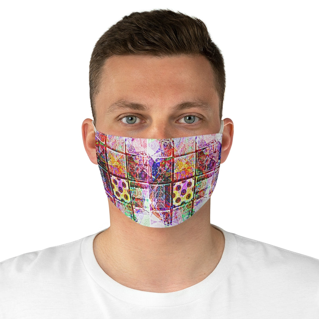 Funky Tiles Double Layer Fabric Face Mask