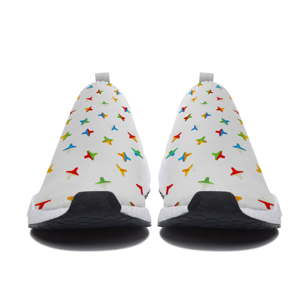Jacks White Slip On Lightweight Sneakers from Vluxe by Lucky Nahum