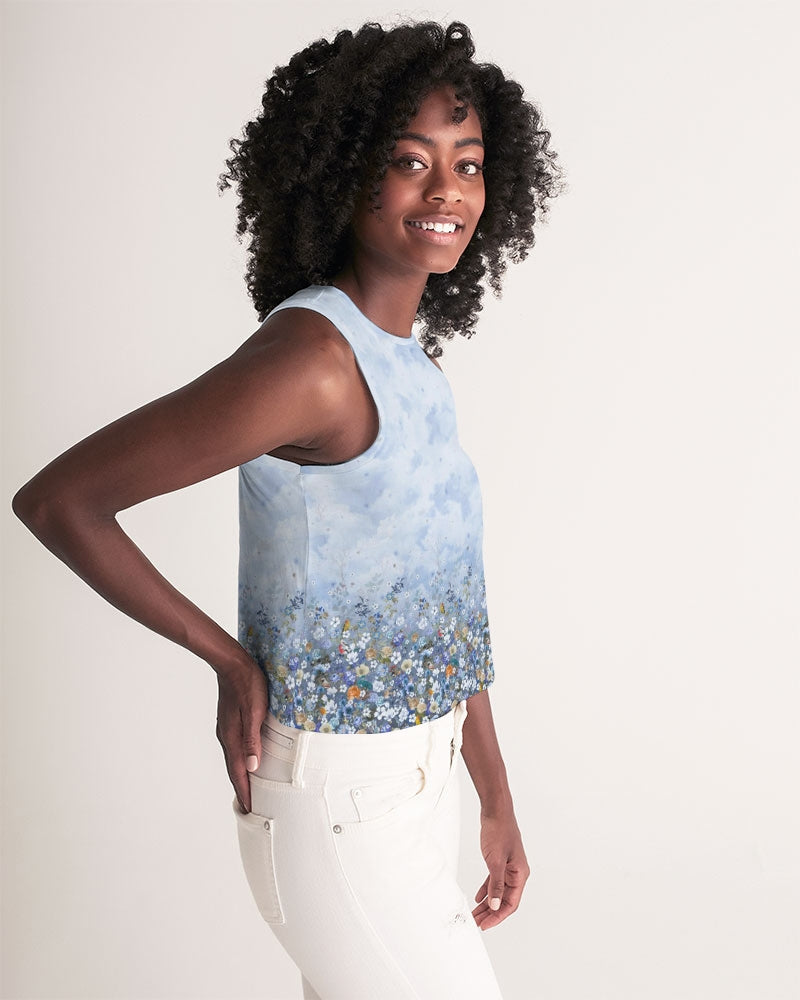 Floral Heavens Women's Cropped Tank