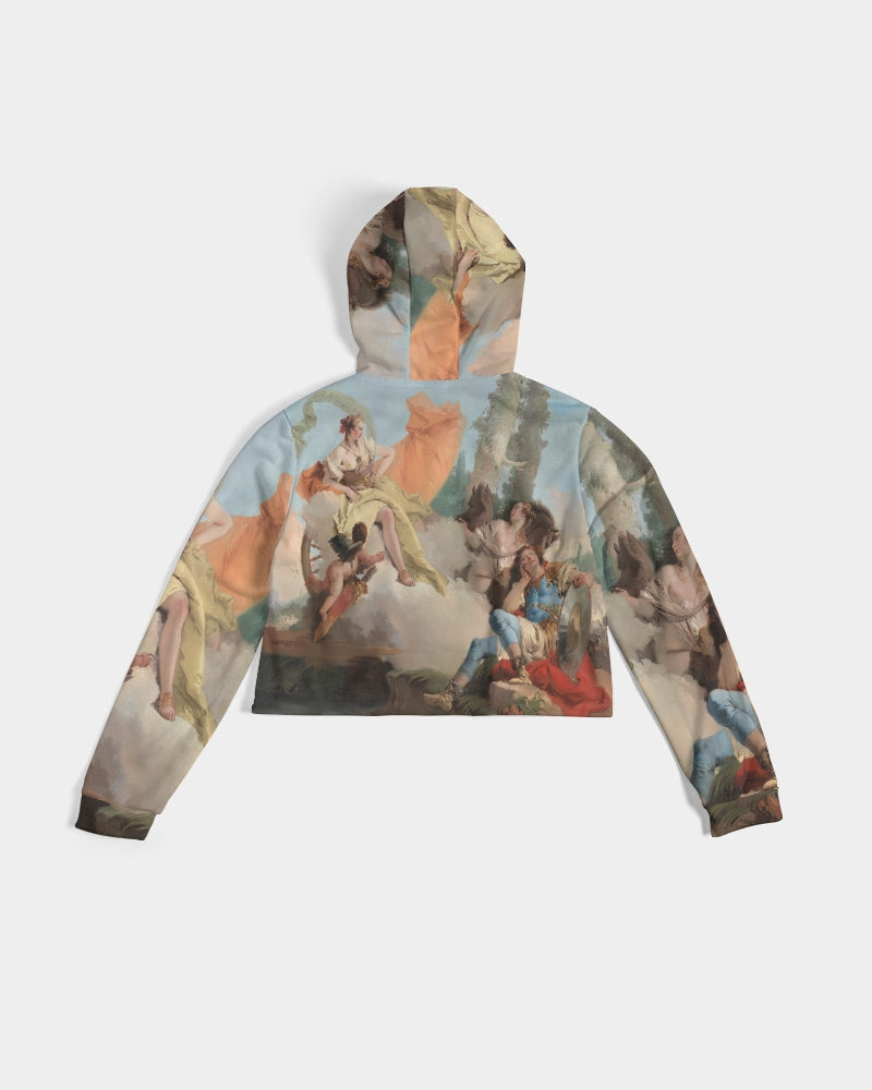 Classic Chilling Women's Cropped Hoodie | Always Get Lucky