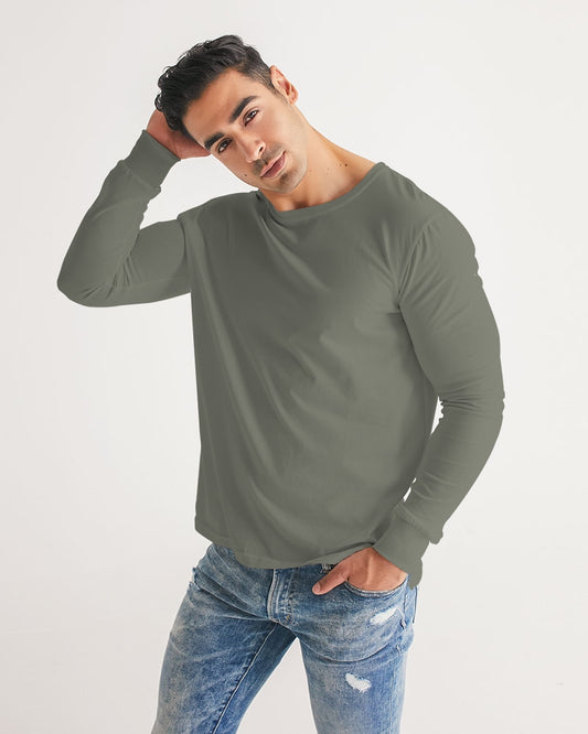 Solid State Of Mind Olive Men's Long Sleeve Tee