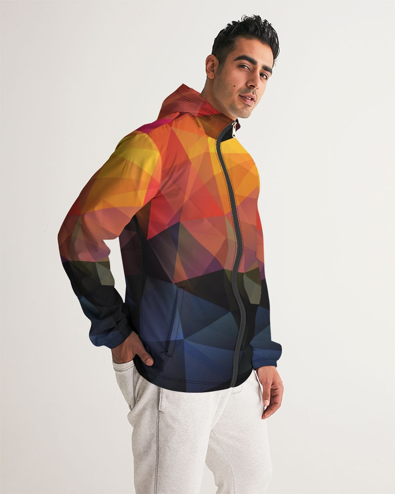 Diamond Cut Men's Windbreaker | Always Get Lucky