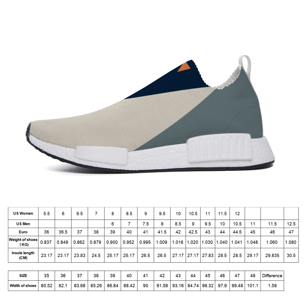 Block Blues Slip On Lightweight Sneakers from Vluxe by Lucky Nahum