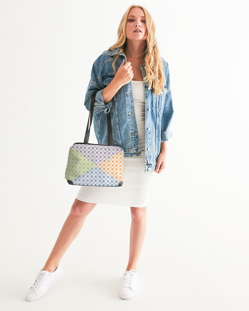 Criss Cross Check Multi Shoulder Bag