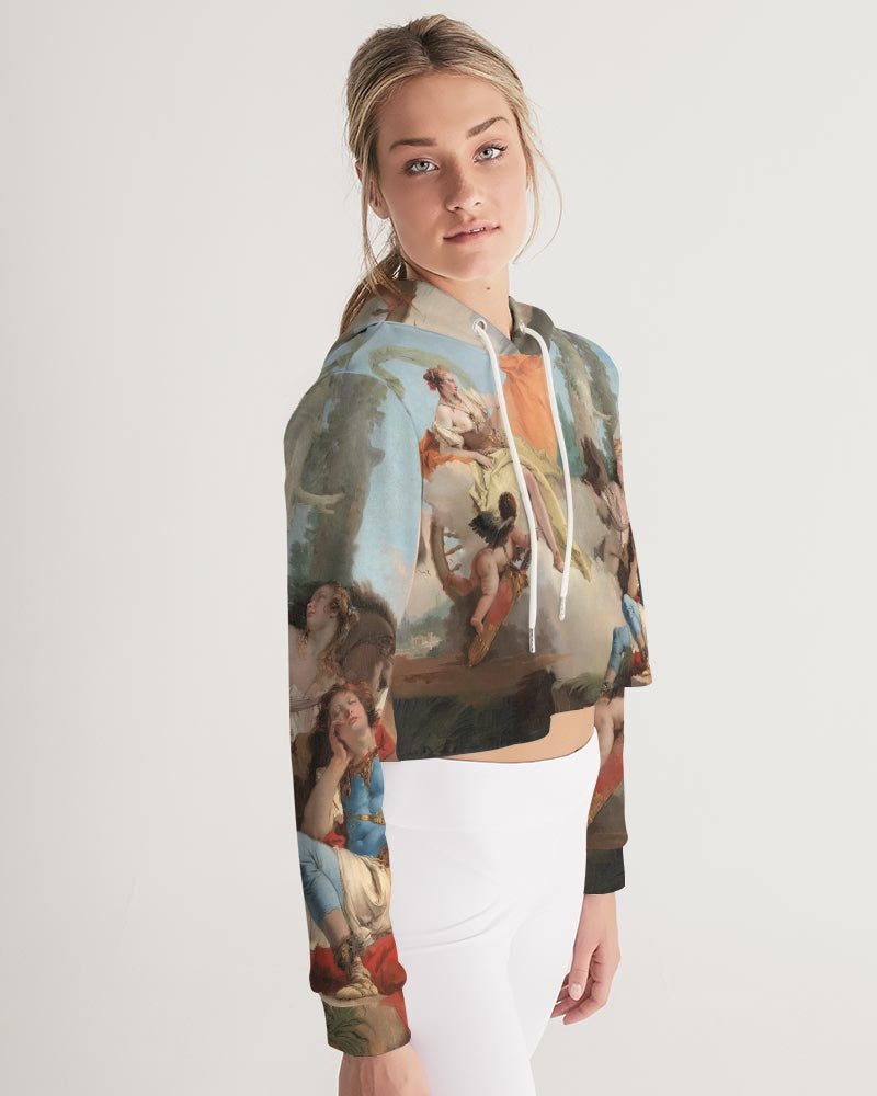 Classic Chilling Women's Cropped Hoodie | Always Get Lucky