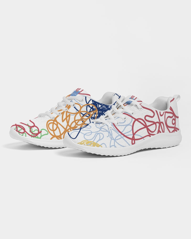 Lucky Scribble White Men's Athletic Shoe