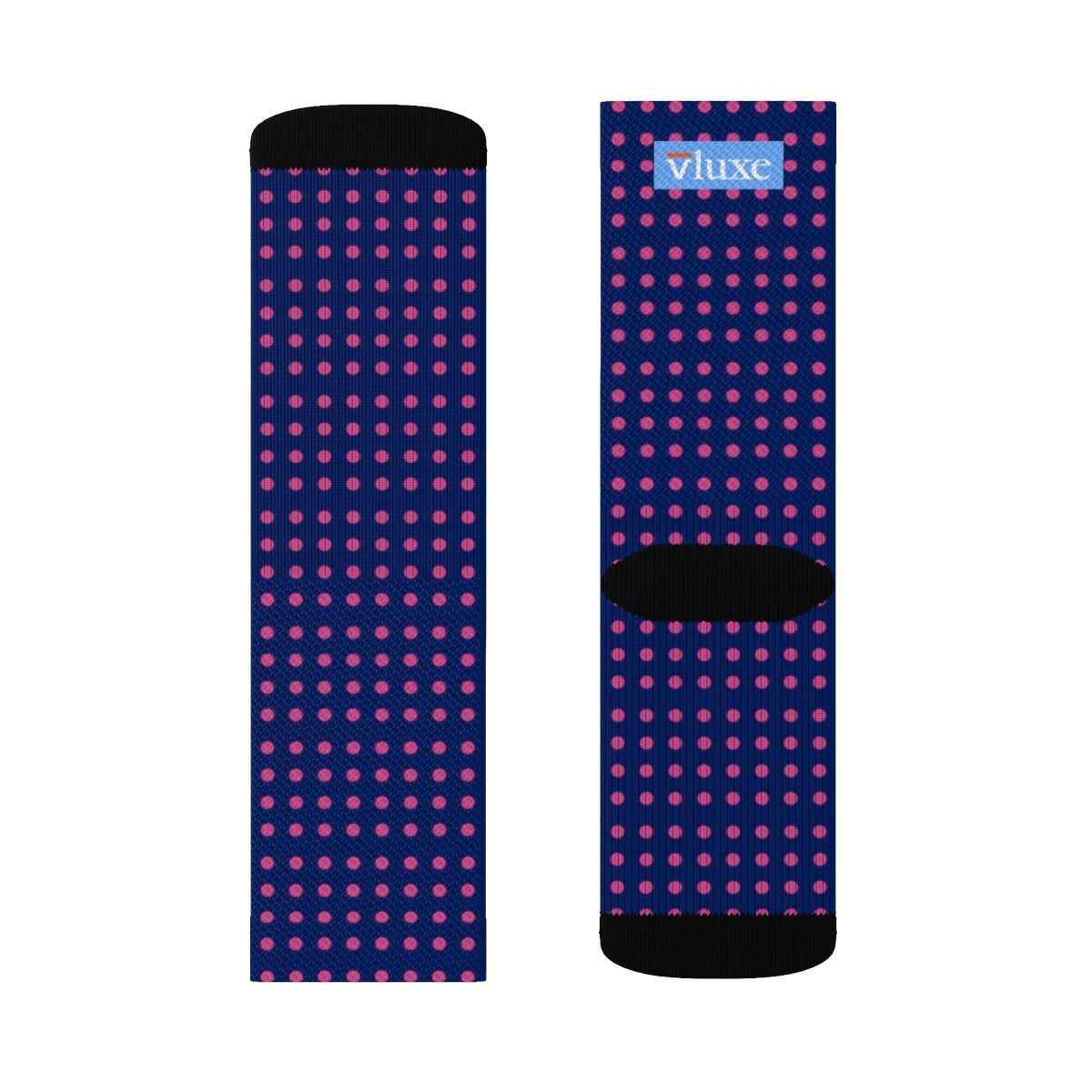 Vluxe DaDot Classic Hot Pink Navy Socks