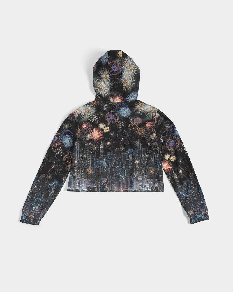 New York New York Women's Cropped Hoodie