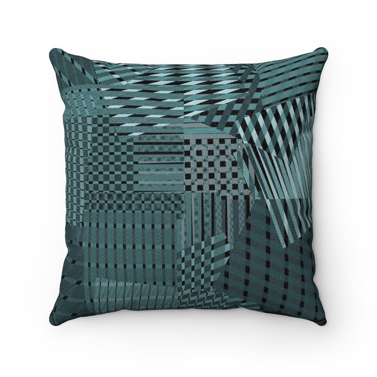 Rags 2 Riches Dark Teal Faux Suede Square Pillow