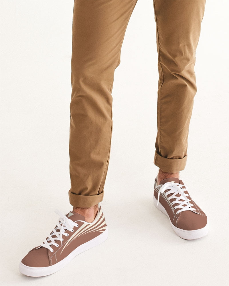 Solid State of Mind Terracotta Men's Faux-Leather Sneaker