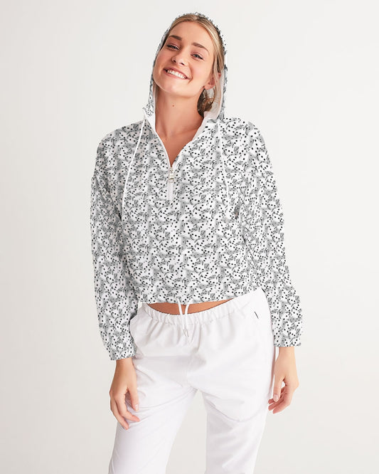 Roll The Dice Women's Cropped Windbreaker | Always Get Lucky