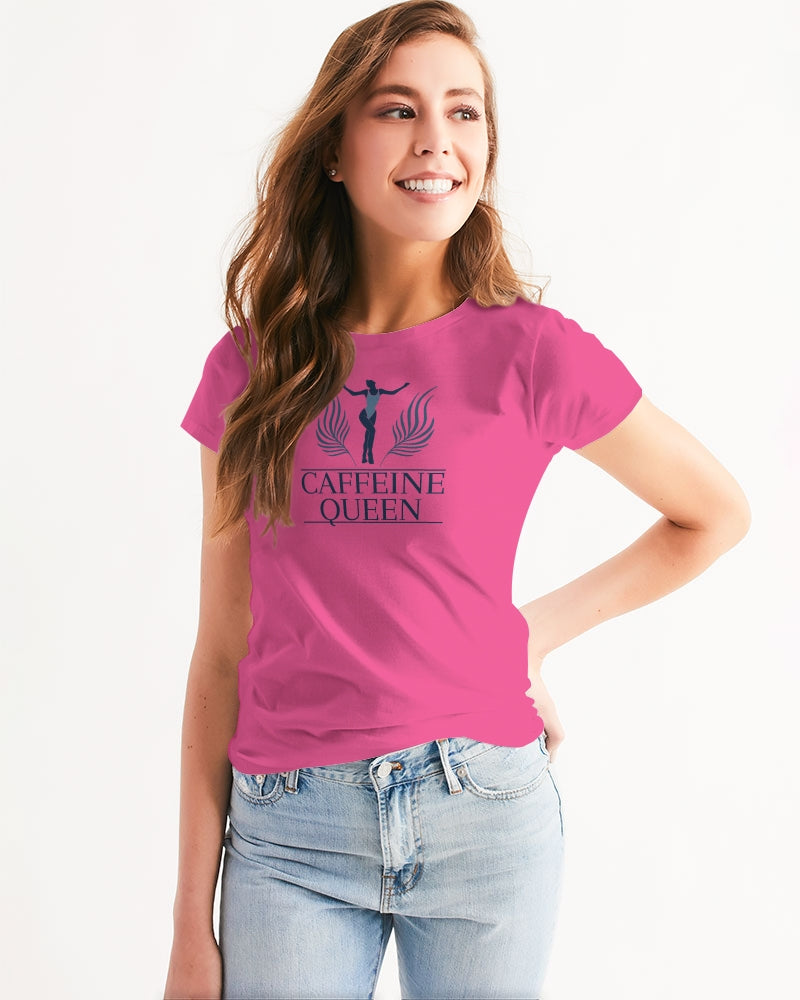 Caffeine Queen Hot Pink Women's Tee