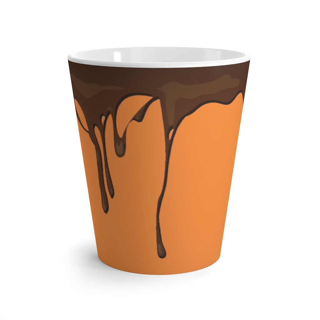 Dripped Orange Glow Latte Mug from Vluxe by Lucky Nahum