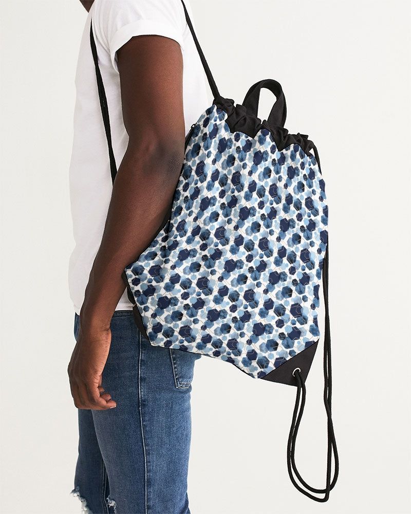 Night Diamonds Canvas Drawstring Bag