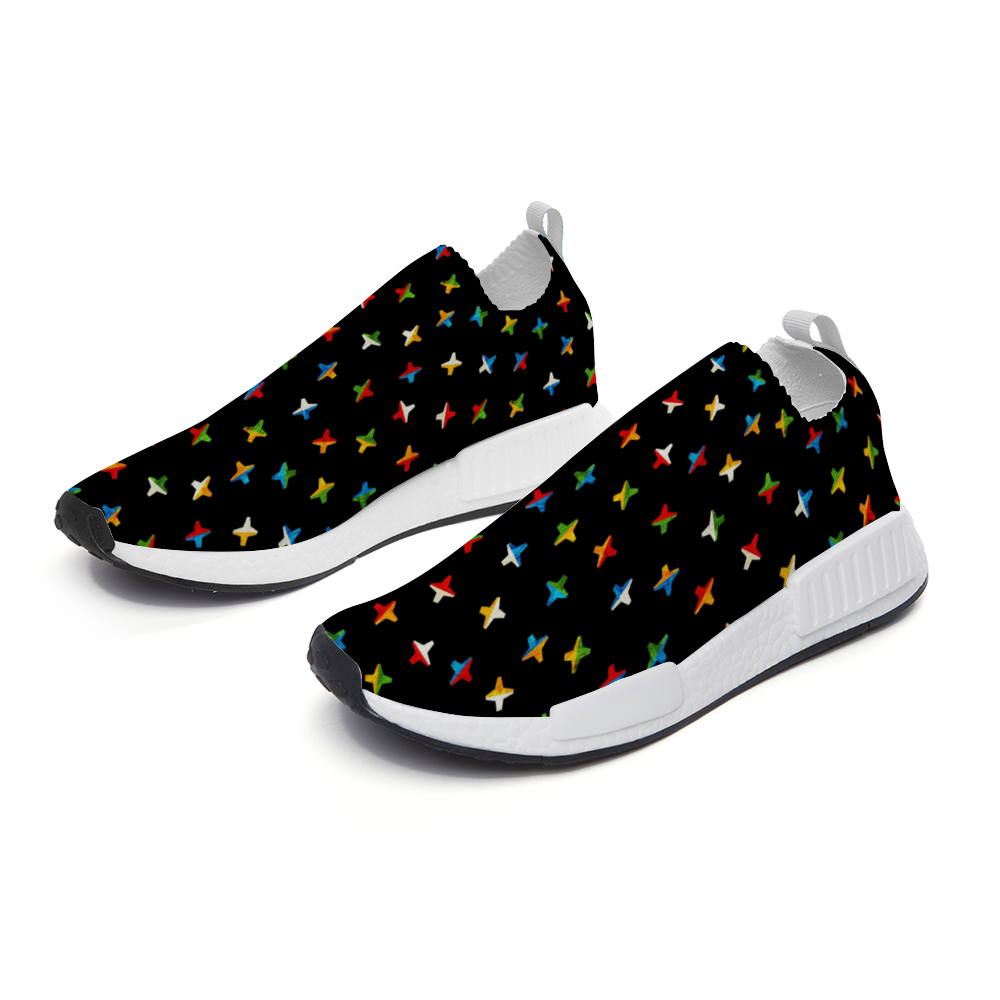 Jacks Black Slip On Lightweight Sneakers from Vluxe by Lucky Nahum