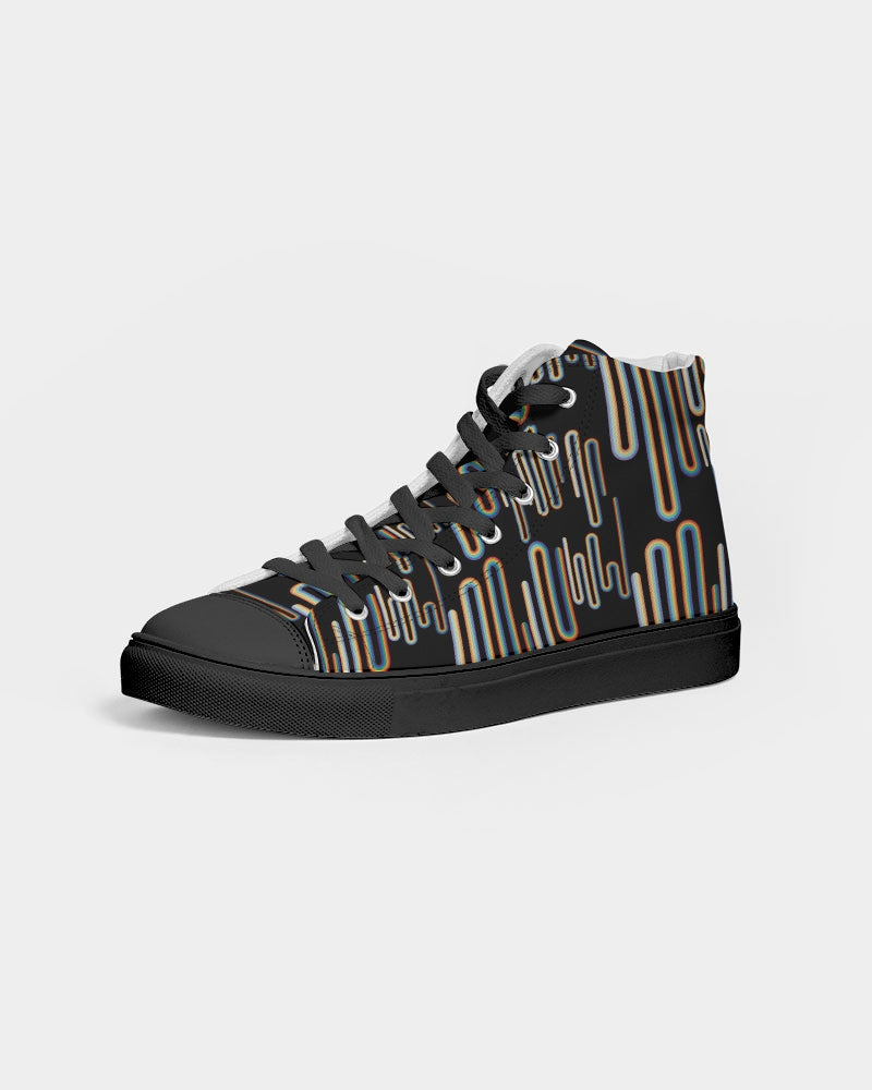 Stefano Men's Hightop Canvas Shoe - Black