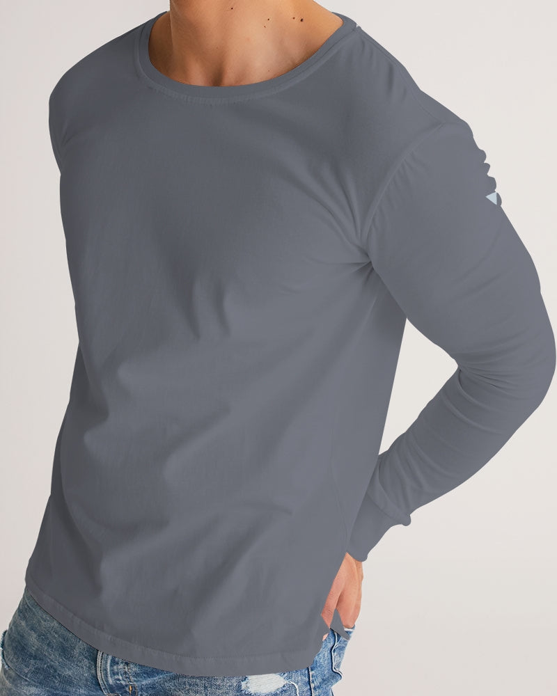 Solid State Of Mind Gray Men's Long Sleeve Tee