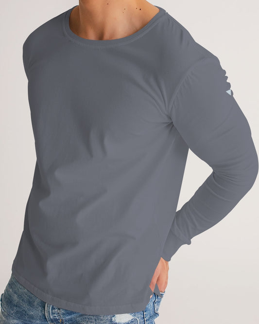 Solid State Of Mind Gray Men's Long Sleeve Tee