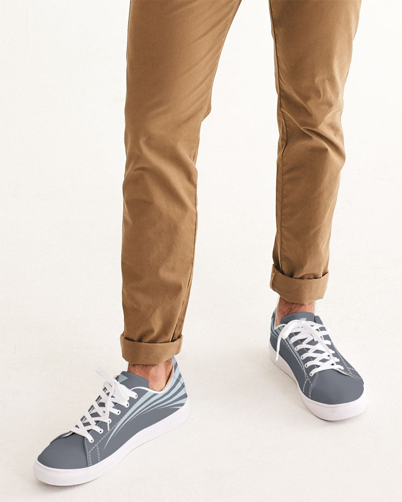 Solid State Of Mind Gray Men's Faux-Leather Sneaker