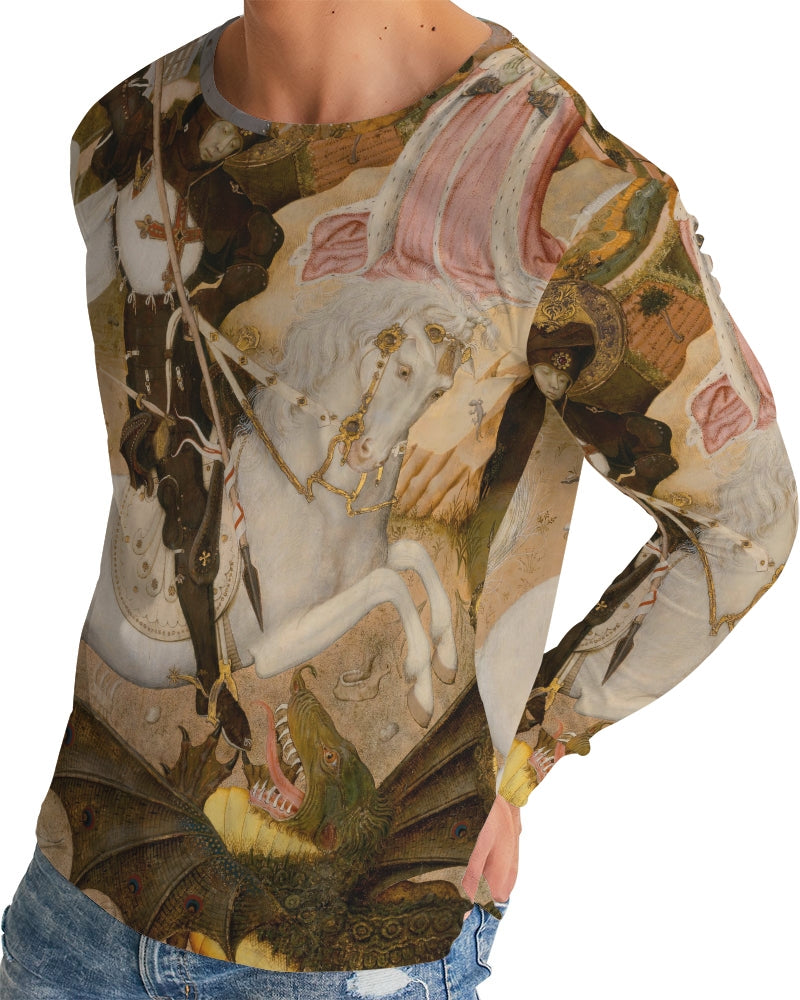 St. George And The Dragon Men's Long Sleeve Tee | Always Get Lucky