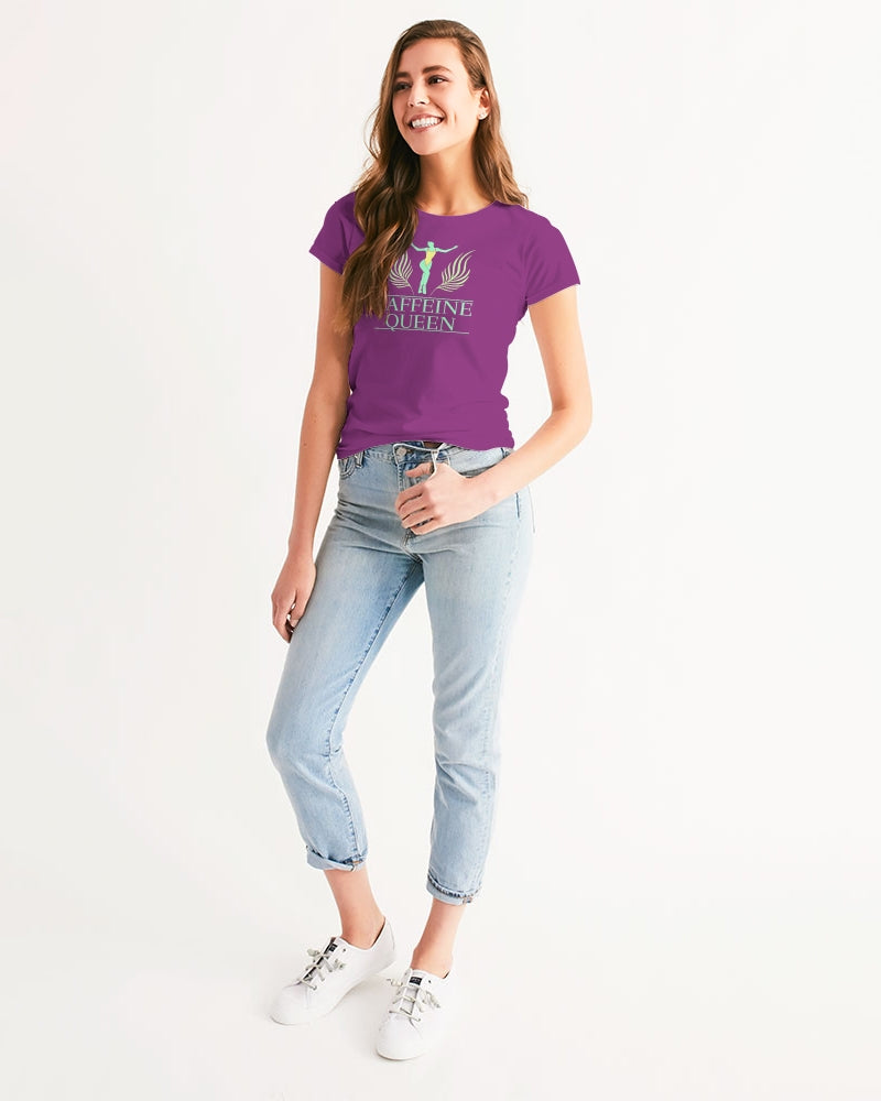 Caffeine Queen Purple Women's Tee