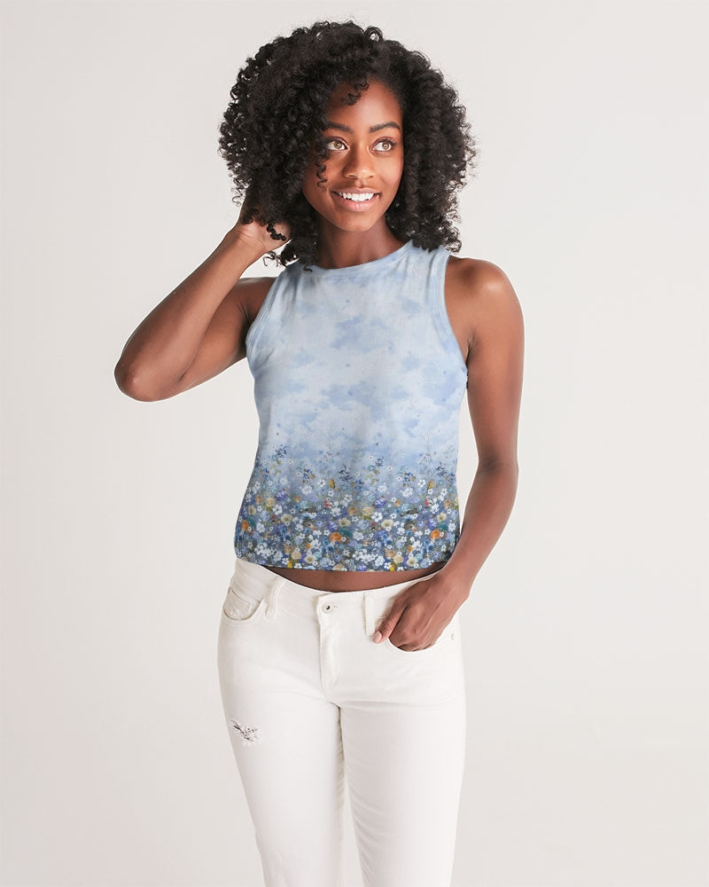 Floral Heavens Women's Cropped Tank