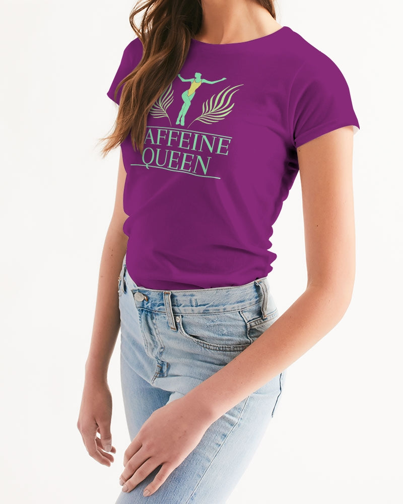 Caffeine Queen Purple Women's Tee