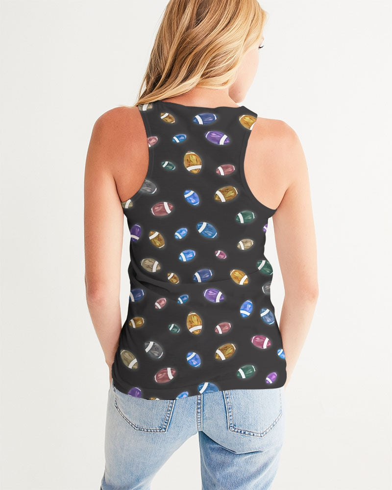 Football Season Gray Women's Tank