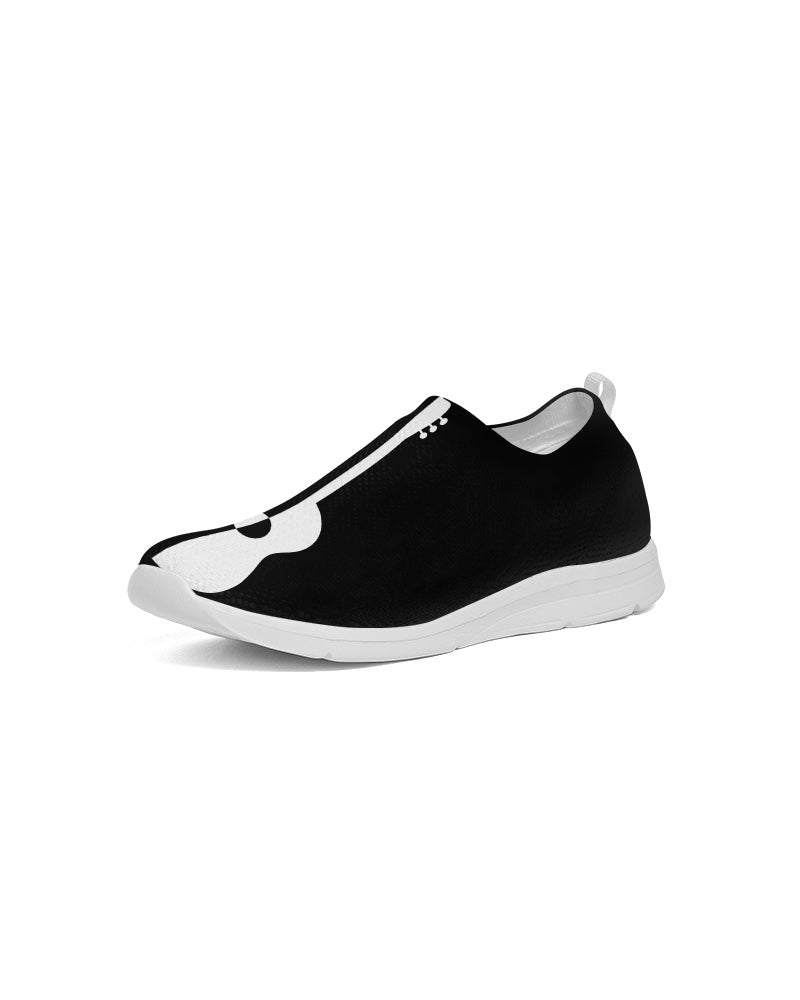 Guitar Style Black Men's Slip-On Flyknit Shoe