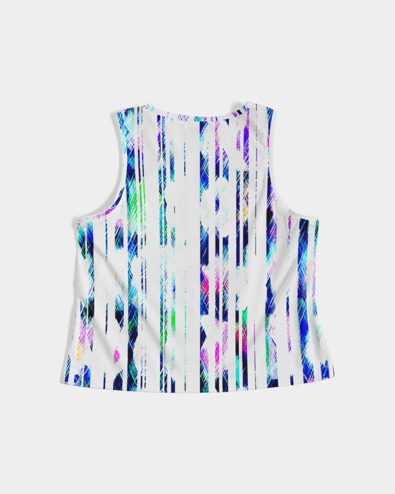 Blur The Lines Women's Cropped Tank
