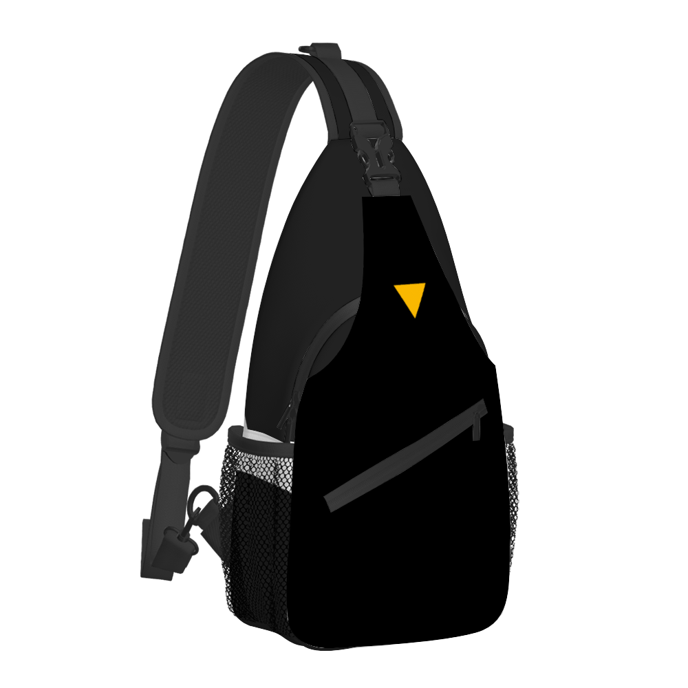 Black Unisex Cross-body Bag Lightweight Fashion Messenger Bag | Always Get Lucky
