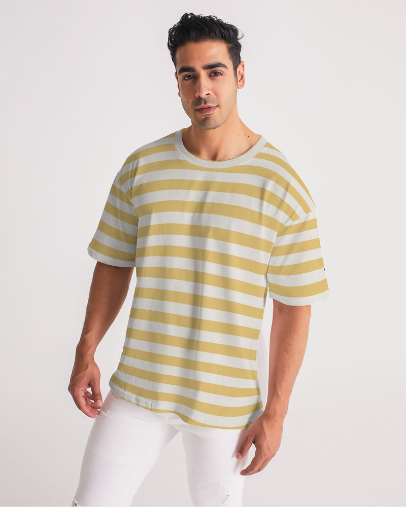 Classic Vluxe Yellow Stripe Men's Premium Heavyweight Tee
