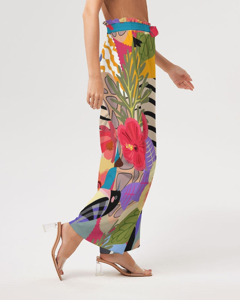 Bird of Paradise Women's High-Rise Wide Leg Pants