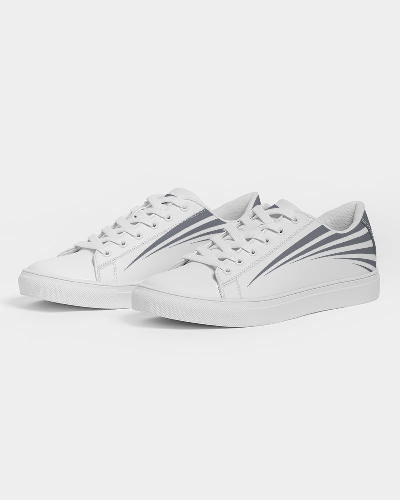 Solid State Of Mind White Men's Faux-Leather Sneaker