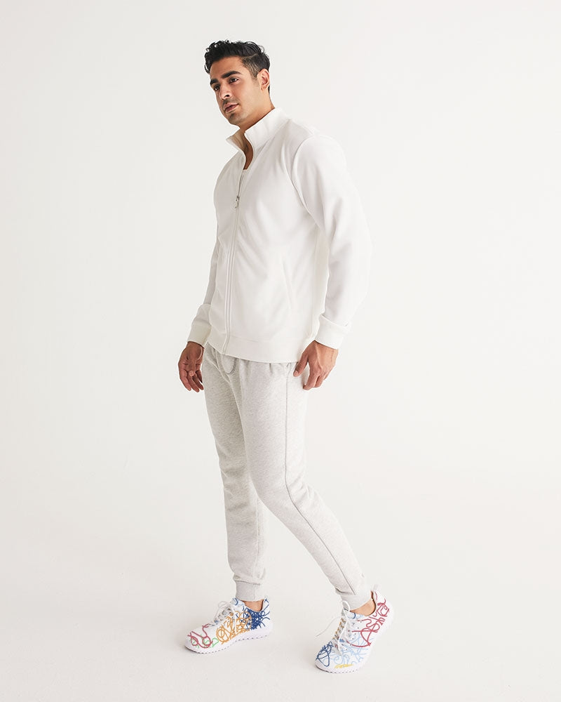 Lucky Scribble White Men's Athletic Shoe