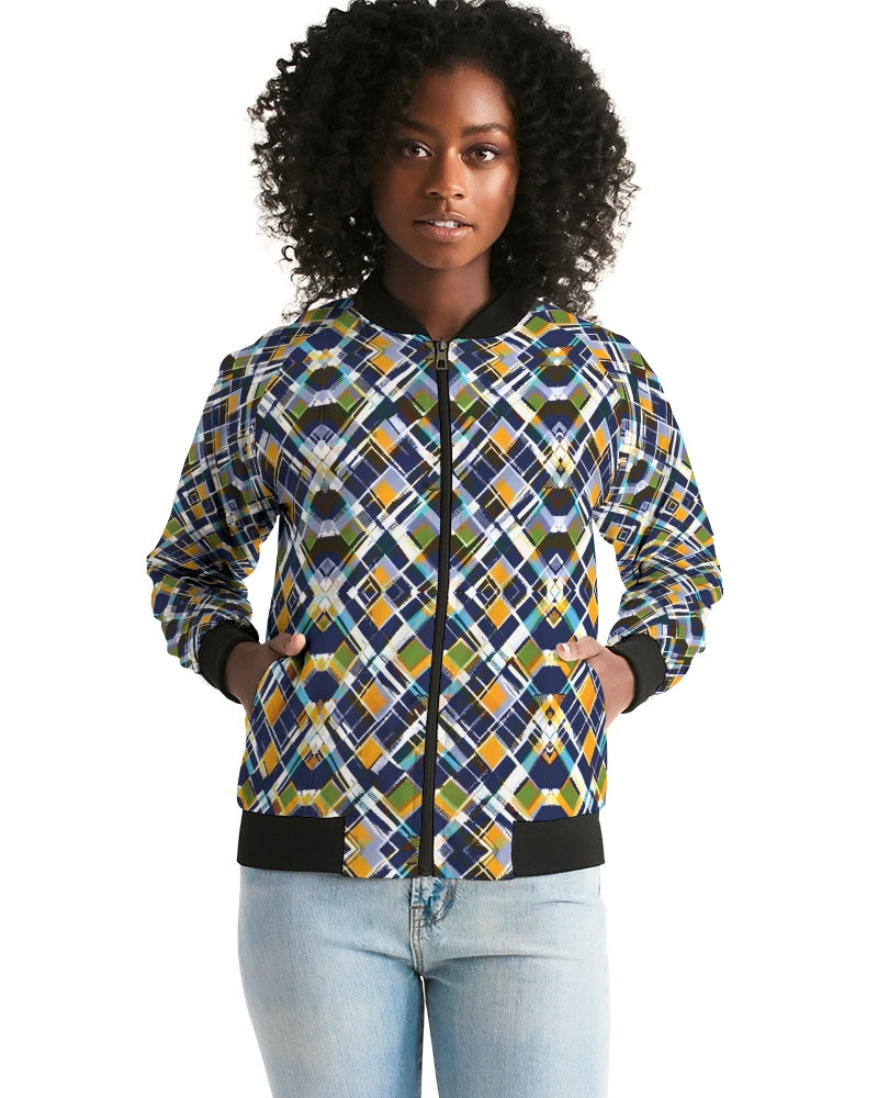 Argyle Future Women's Bomber Jacket | Always Get Lucky