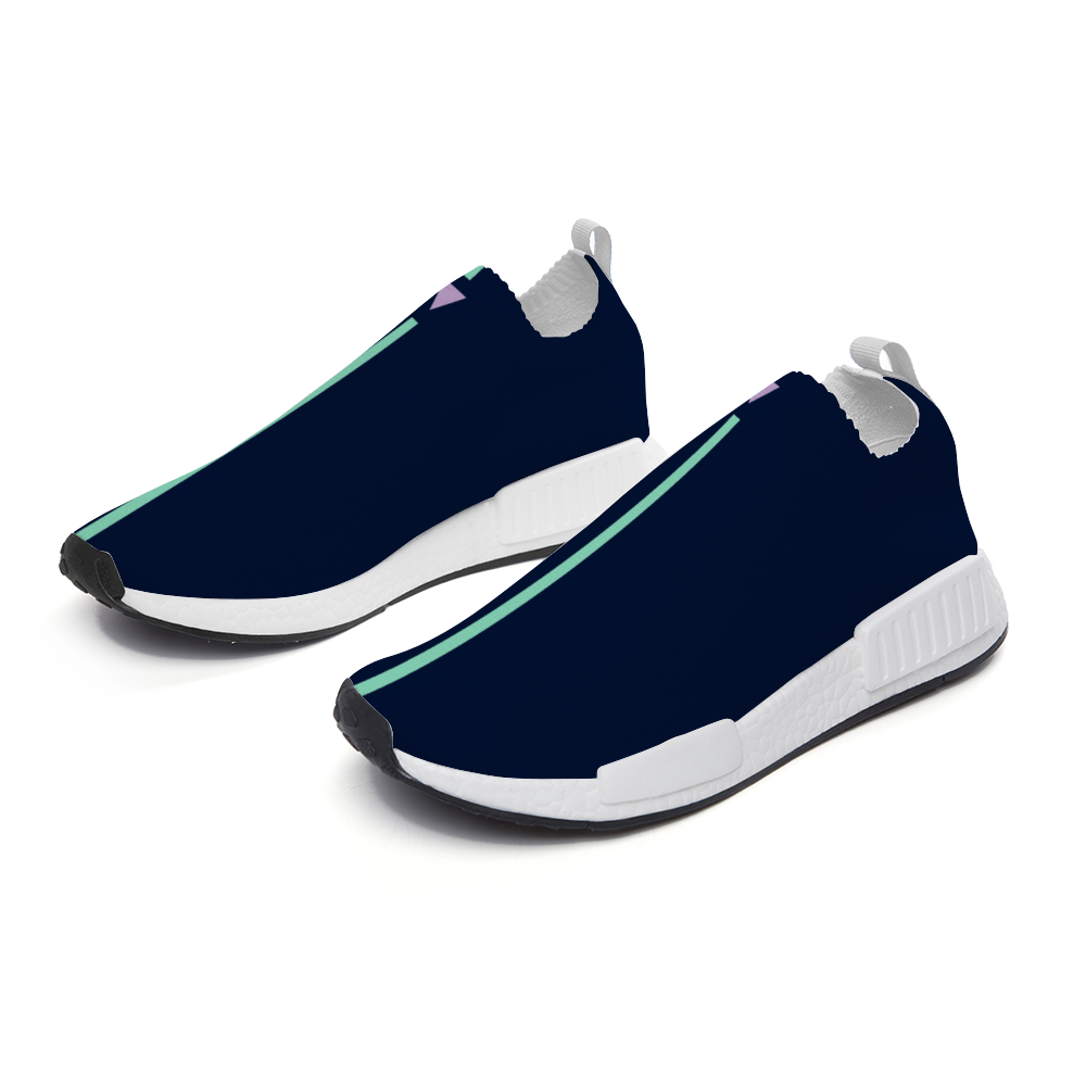 Split Navy Unisex Slip On Walking Shoes Lightweight Sneakers from Vluxe by Lucky Nahum