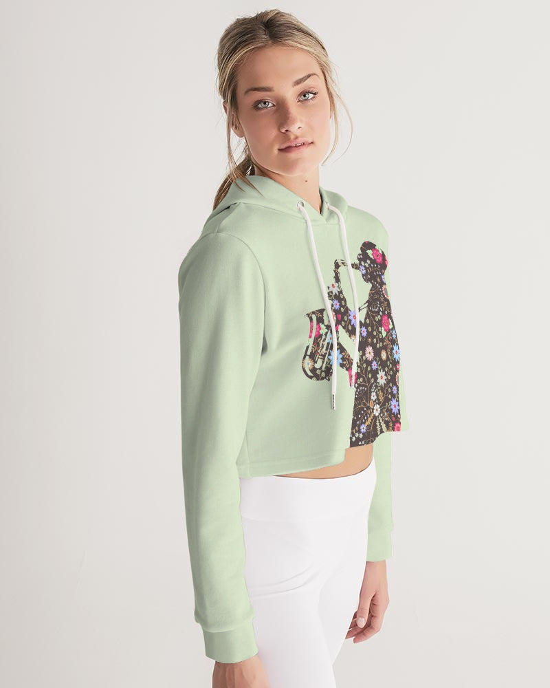 Jazz Man Women's Cropped Hoodie