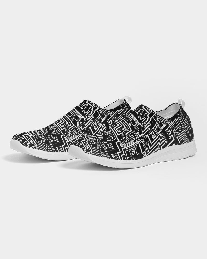 Black Circuit Men's Slip-On Flyknit Shoe