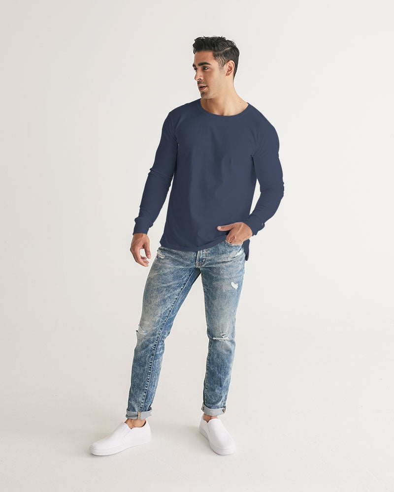 Solid State Of Mind Navy Men's Long Sleeve Tee