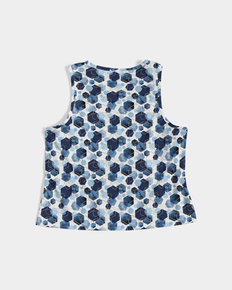 Night Diamonds Women's Cropped Tank