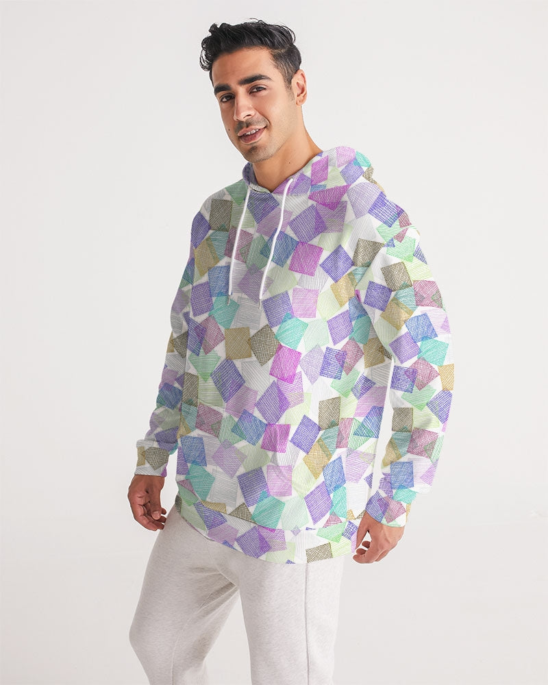 Boxes White Men's Hoodie