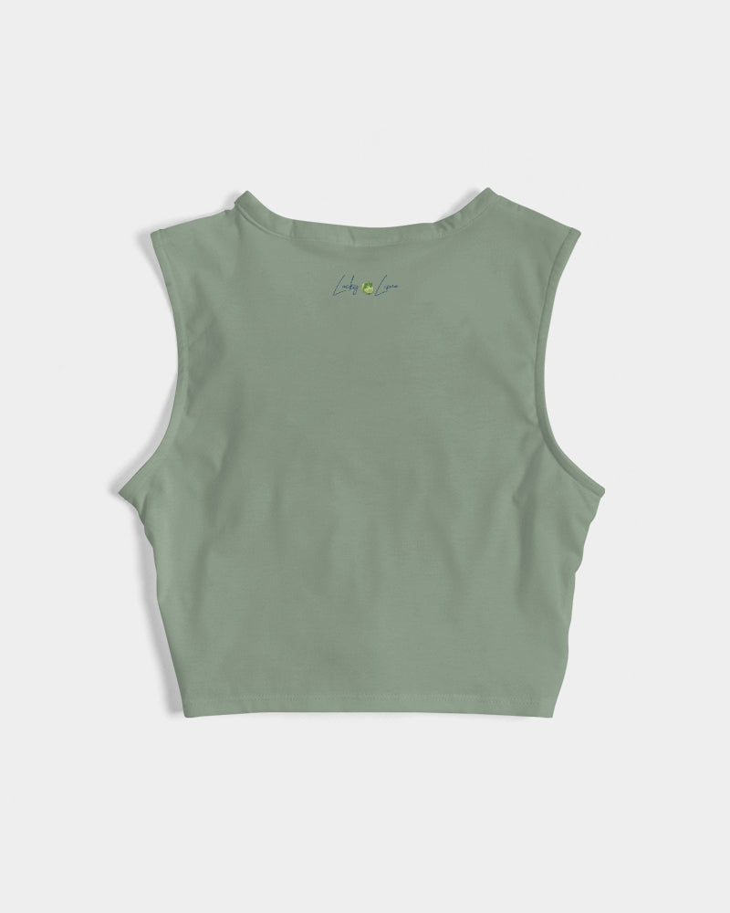 Signature Lucky Lime Sage Women's Twist-Front Tank