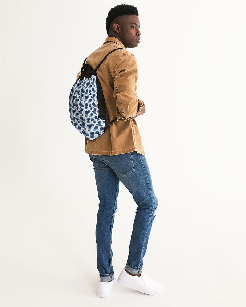 Night Diamonds Canvas Drawstring Bag
