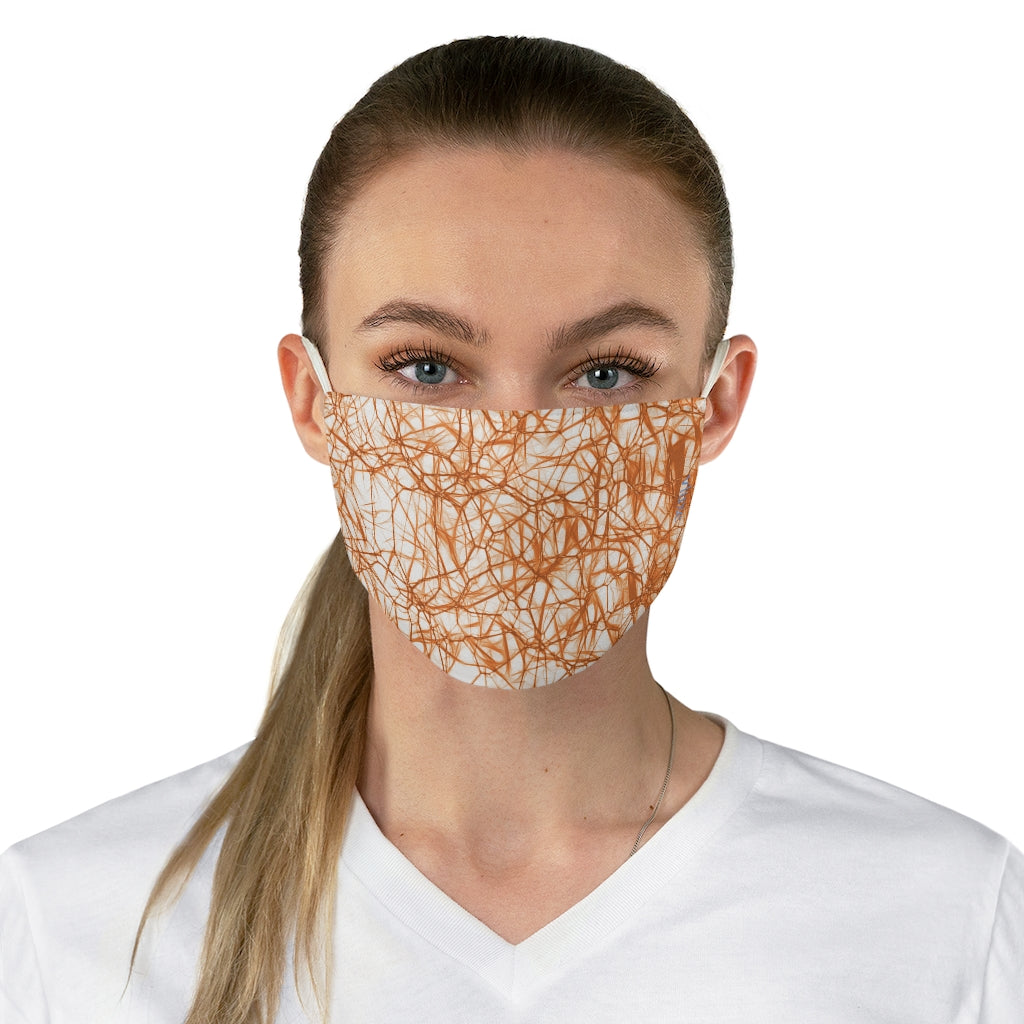 Wired Orange Double Layer Fabric Face Mask