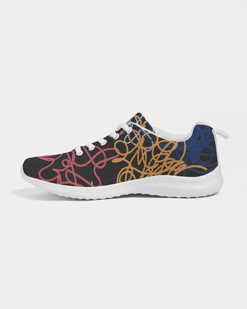 Lucky Scribble Black Men's Athletic Shoe