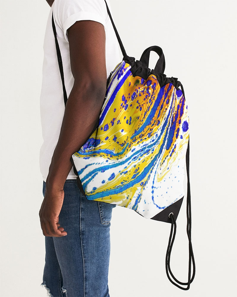 Splash Canvas Drawstring Bag