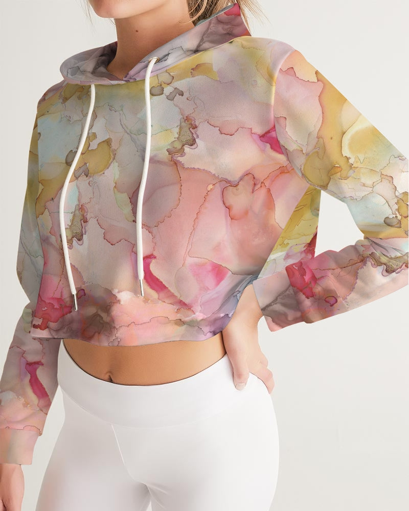Smoke Gets in Your Eyes Women's Cropped Hoodie | Always Get Lucky